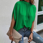 👚 Women's Elegant Mock Neck Top — Sophisticated High Neckline Top with Versatile Styling | Lightweight Breathable Fabric