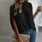 👚 Women's Elegant Mock Neck Top — Sophisticated High Neckline Top with Versatile Styling | Lightweight Breathable Fabric