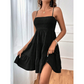 👗 Women's Sleeveless Smocked Mini Dress — Flattering Fit & Flare Silhouette