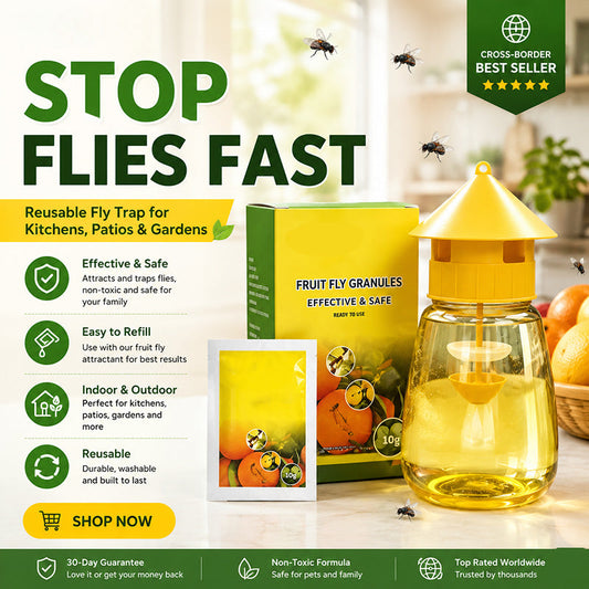 🛡️ Non-Toxic Fly Trap for Indoor Use — Chemical-Free Sticky Paper | No Odor