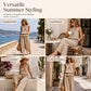👗 Women's Summer Plaid Two Piece Set — Ruffle Sleeveless Top & Wide Leg Trousers Co-Ord