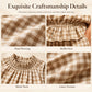 👗 Women's Summer Plaid Two Piece Set — Ruffle Sleeveless Top & Wide Leg Trousers Co-Ord