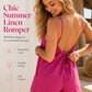 👗 Women's Backless Casual Summer Romper — Lightweight Sleeveless Shorts Jumpsuit with Adjustable Straps
