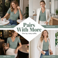 👚Women's Slim-Fit V-Neck Lace Short-Sleeve Top