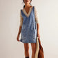 👗 Women's Fashion Denim Backless Dress