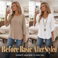 👚 Women's V-Neck Embroidered Top — Floral Embroidered Blouse with Flattering V-Neckline