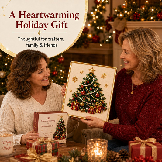 🧘 Therapeutic Christmas Pearl Painting Kit — Relaxing Mindful Craft Activity