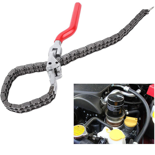 🔧 Heavy-Duty Chain Oil Filter Wrench — Adjustable 65-150mm Chain Filter Removal Tool