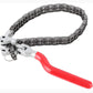 🔧 Heavy-Duty Chain Oil Filter Wrench — Adjustable 65-150mm Chain Filter Removal Tool