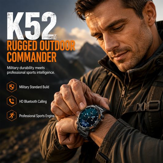 ⌚ Rugged Outdoor Waterproof Smartwatch — Military-Grade GPS Watch with 10 ATM Water Resistance