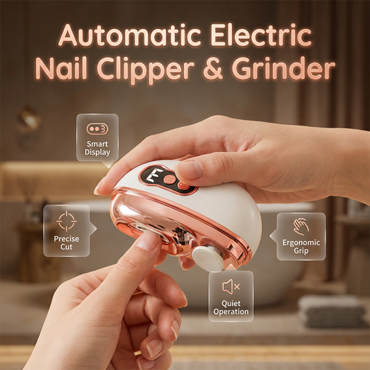 💅 Electric Nail Clipper & Grinder — 2-in-1 Automatic Trimmer
