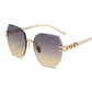 ✨ Rimless Geometric Sunglasses for Women