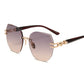 ✨ Rimless Geometric Sunglasses for Women