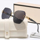 ✨ Rimless Geometric Sunglasses for Women