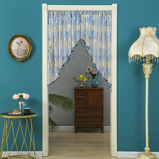 🚪 Lace Short Door Curtain with Tassels