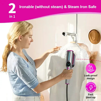 🔥 Steam Iron & Steamer 2-in-1 – 5-Second Fast Heat-Up | Kills 99.99% Bacteria & Mites
