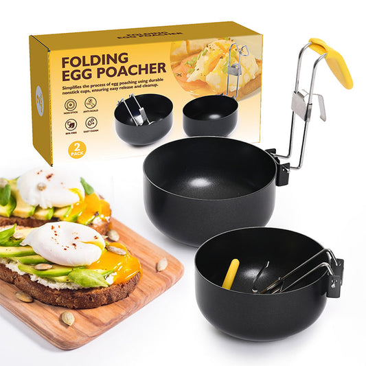 🥚 Foldable Non-Stick Egg Poacher Mold
