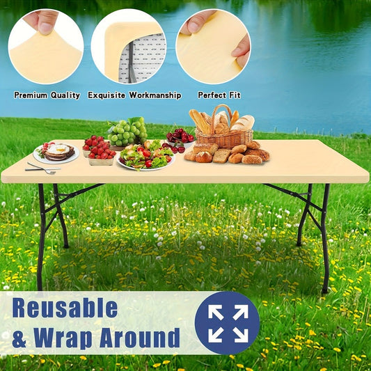 🪑 Fitted Spandex Table Cover for Rectangular & Square Tables
