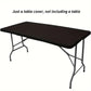 🪑 Fitted Spandex Table Cover for Rectangular & Square Tables
