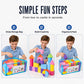 🧱 Soft EVA Foam Building Blocks Set for Kids — 52 Pcs Colourful Construction Blocks