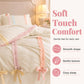 🎀 Romantic Pastel Bowknot Bedding Set — Soft Microfiber Duvet Cover