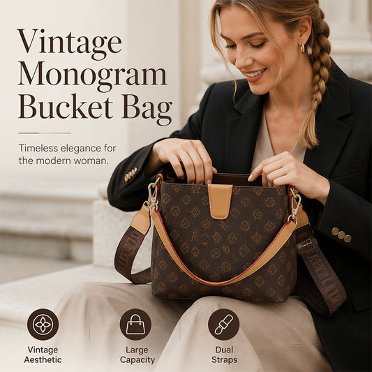👜Women's Bucket Bag Chic Shoulder Crossbody Bag