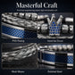 👑 Men's Stainless Steel Crown Bracelet 3-Piece Set — Luxury Royal Crown Design with CZ Beads