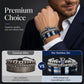 👑 Men's Stainless Steel Crown Bracelet 3-Piece Set — Luxury Royal Crown Design with CZ Beads