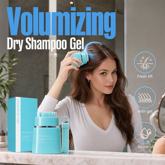 💆 No-Rinse Dry Shampoo Gel with Built-In Comb — Volumizing No-Wash Hair Cleanser for Instant Freshness