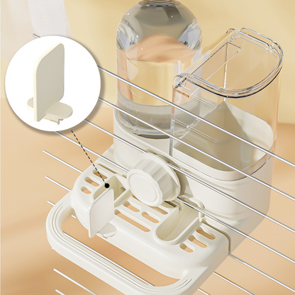 🐦 2-in-1 Automatic Bird Feeder and Waterer for Cage — Gravity-Fed No-Mess Feeder| Cage-Mount Design