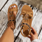 👡 Women's Round Toe Flat Breathable Sandals — Comfortable Everyday Summer Sandals with Arch Support & Non-Slip Sole