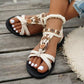 👡 Women's Round Toe Flat Breathable Sandals — Comfortable Everyday Summer Sandals with Arch Support & Non-Slip Sole