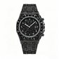⌚ Men's Luxury Sparkling Quartz Watch — Diamond-Inlaid Sunray Dial with Fluted Bezel