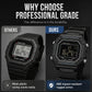 ⌚ Men's Waterproof Digital Watch with LED Luminous Display — Stopwatch, Alarm & Date Function | LED Backlight | Ideal for Outdoor & Daily Wear