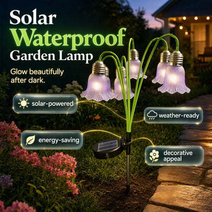 🌻 Solar Flower Lights for Outdoor Garden – Waterproof LED Glowing Flowers for Patio, Lawn & Yard Decor, Auto On/Off