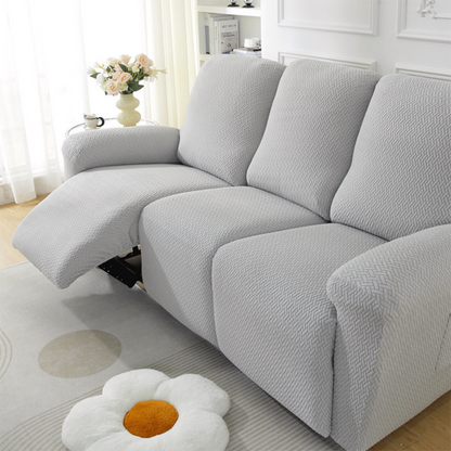 🛋️ Non-Slip Recliner Sofa Slipcover – 4-Piece Elastic Stretch Cover with Adjustable Straps, Machine Washable Furniture Protector for Pets & Kids 🐾✨