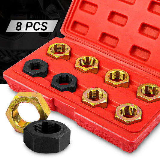 🔧 8Pcs Thread Repair Kit – Helicoil Restoring Tool Set for M5-M12 Stripped Threads, Automotive Screw Repair with HSS Drill Bits & Insert Tools 🚗💪