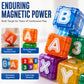 🧊 Magnetic Alphabet & Number Cubes for Children – 6-Side Magnetic Building Blocks for Spelling, Counting & STEM Learning, 3+ Years 🔤🔢