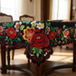 🌺 Mexican Floral Tablecloth with Scalloped Edge – Vibrant Fiesta-Style Design for Dining & Kitchen, Machine Washable 🧵✨