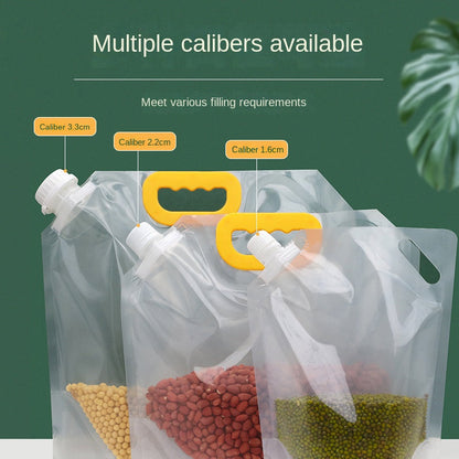 📦 Large Capacity Cereal Storage Bag – Reusable Airtight Food-Grade Bag for Pantry Organization, Holds 5kg+ Dry Food, Space-Saving Design 🥣✨