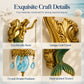 🧜‍♀️ Vintage Mermaid Wall Sconce – Art Deco Style Brass Wall Light with Glass Shade, Sculptural Coastal Decor ✨🛋️