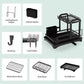 🍽️ Double-Layer Dish Drying Rack – 2-Tier Space-Saving Kitchen Drainer for Plates, Bowls & Utensils, with Drip Tray 🏠✨