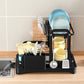 🍽️ Double-Layer Dish Drying Rack – 2-Tier Space-Saving Kitchen Drainer for Plates, Bowls & Utensils, with Drip Tray 🏠✨