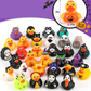 🎃 Halloween Duck Bath Toy – 12 Pack Spooky Rubber Duckies for Kids, Fun Squeaker Bath Toys for Trick or Treat, Party Favours & Decor 🦇🧡