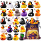 🎃 Halloween Duck Bath Toy – 12 Pack Spooky Rubber Duckies for Kids, Fun Squeaker Bath Toys for Trick or Treat, Party Favours & Decor 🦇🧡