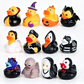 🎃 Halloween Duck Bath Toy – 12 Pack Spooky Rubber Duckies for Kids, Fun Squeaker Bath Toys for Trick or Treat, Party Favours & Decor 🦇🧡