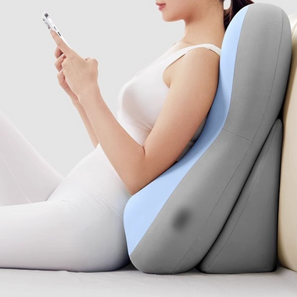 🛏️ Ergonomic Reading Backrest Pillow with Arms – Memory Foam Support for Bed & Couch, Relieves Back Pain for Reading, TV & Gaming 💤✨