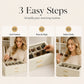 🕶️ 2-Tier Sunglasses Organizer Box with Transparent Glass Top – Display & Store 12 Glasses, PU Leather Eyewear Case with Lock, Dustproof for Home or Shop 🔒✨