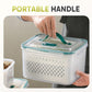 🥗 2 in 1 Draining Fresh-Keep Food Container with Built-in Colander – Leakproof Fridge Storage for Fruits & Veggies 🧊✨