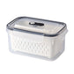 🥗 2 in 1 Draining Fresh-Keep Food Container with Built-in Colander – Leakproof Fridge Storage for Fruits & Veggies 🧊✨